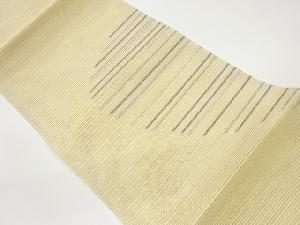 絽綴れ線模様織出し名古屋帯